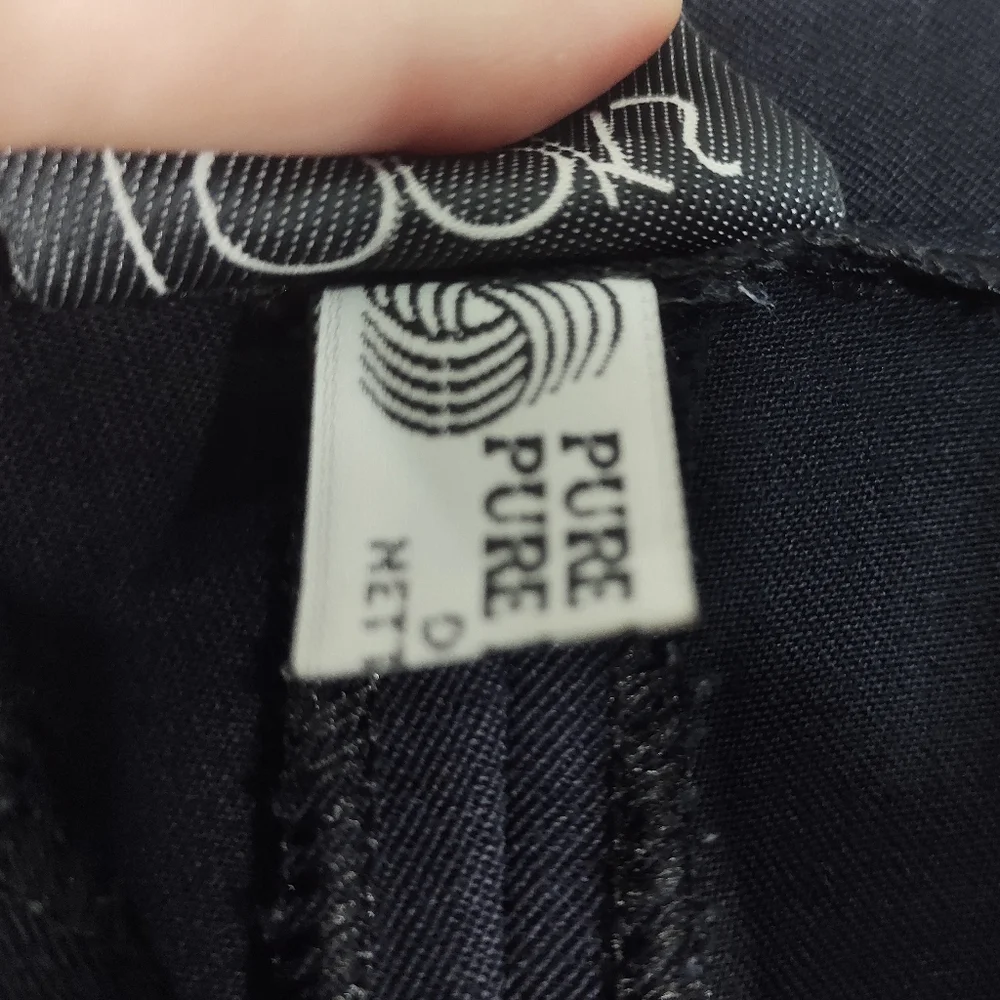 Vintage Wool Pants with "Leather" trim - Picture 9 of 12